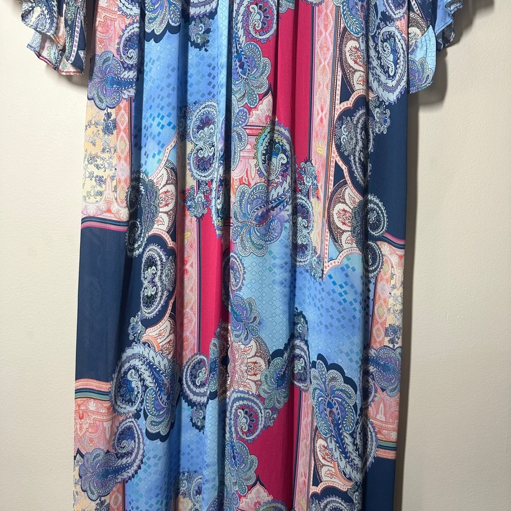 Johnny Was Jade Cordelia Easy Midi Dress Womens Small Multi Paisley Boho NEW - Picture 10 of 16